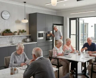 Cuisine équipée Coqys en résidence seniors